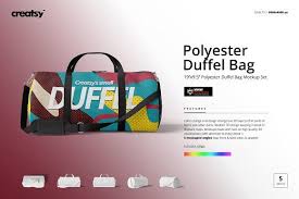 Download Duffel Bag Mockup Set 19x9 5 Bag Mockup Duffel Bag Duffel