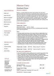 Graduate Nurse Resume University Nursing Job Description Example Sample Template
