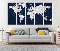 6.a living room set that makes furnishing your living room basically effortless. Amazon Com Navy Blue Push Pin World Map Canvas Print Extra Large Canvas Art For Living Room Push Pin World Map Wall Decor Living Room Art World Map Wall Art