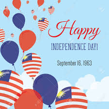 Hari merdeka, also known as hari kebangsaan or national day), is the official independence day of federation of malaya. Independence Day Flat Greeting Card Malaysia Independence Day Malaysian Flag Balloons Patriotic Poster Happy National Day Vector Illustration Royalty Free Cliparts Vectors And Stock Illustration Image 87117520
