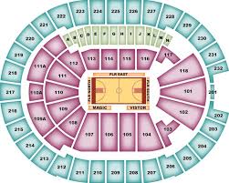 amway center seating chart