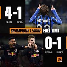Hasil Liga Champion 19 20 Round Of 16 Valencia Leipzig