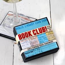 Book Lovers Coaster Set Library Due Date Card Wood Coasters Etsy Gifts For Librarians Book Club Parties Book Cover Diy