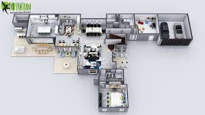 Exclusive New Modern 3d House Virtual Floor Plan By Yantram 3d Animation Studio Moscow Russia Floor Plan Design Floor Design House Floor Plans