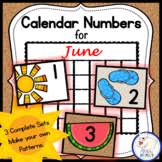 It come with all large numbers included weekend highlight in red. June Calendar Numbers Worksheets Teaching Resources Tpt