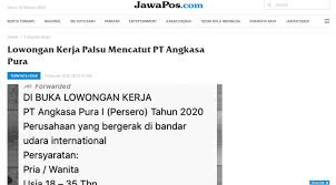 Warranty avaya provides a limited warranty on this product. Salah Lowongan Kerja Pt Angkasa Pura I Oktober 2020 Turnbackhoax Id