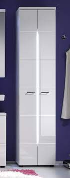 So ist dann nur der. Bad Schrank Hochschrank Weiss Hochglanz Badezimmer Mobel Nightlife Beleuchtung Ebay