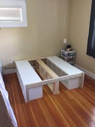 Front Support Added Diy Storage Bed Bedroom Storage For Small Rooms Kallax Ikea