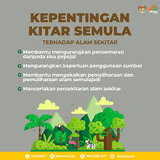 Kepentingan pemeliharaan dan pemuliharaan sumber di bumi. Kepentingan Kitar Semula Terhadap Alam Sekitar Mempengaruhi Pelbagai Faktor Terutamanya Dari Segi Kesihatan Melakukan Aktiviti Pengasingan Sisa Di Rumah Untuk Dikitar Semula Adalah Satu Cara Hidup Sihat Yang Boleh Anda Amalkan