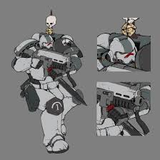 Tactical Marine Squad Leader Ashen Shrikes By Mistymiasma On Deviantart Space Marine Art Warhammer 40k Artwork Warhammer