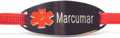 3 contra marcumar bei dialysepatienten mit vorhofflimmern:. Marcumar Logo For Paracord Red Leather Medical Alert Charm Stainless Steel Charm And Much More Amazon De Kuche Haushalt