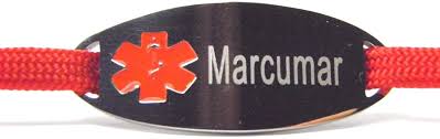 Marcumar można zastosować w większej ilości. Marcumar Logo For Paracord Red Leather Medical Alert Charm Stainless Steel Charm And Much More Amazon De Kuche Haushalt