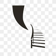 Black Stair Decoration Illustration Black Stairs Building Png Transparent Clipart Image And Psd File For Free Download Stair Decor Black Stairs Black And White Cartoon