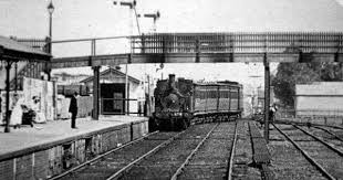 Coburg Railway Station Looking South Steam Locomotive Tank Engine Hauled Train Arriving From City In 1910 Coburg Melbourne Suburbs Victoria Australia