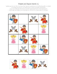 Knights And Dragons Sudoku Free Printables Sudoku Sudoku Puzzles Puzzles And Dragons