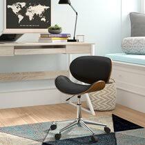 The normann copenhagen form chair swivel chair, shown in black, is €335 at normann copenhagen. Desk Chair Without Wheels Wayfair