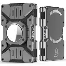 Amazon.com: HiYouth Slim Minimalist Wallet for Men - RFID Proof, Airtag  Holder, Magnetic Card Holder - Front Pocket Metal Credit Card Wallet, Grey  : Clothing, Shoes & Jewelry