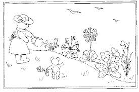 Desene de primavara de colorat cu peisaje de primavara si personaje adorate de cei mici, pentru a. Planse De Colorat Primavara Lipici La Pici S Blog