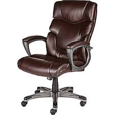 Staples 28360 Tarington Bonded Leather Managers Chair Brown Staples Tall Office Chairs Office Chair Brown Leather Office Chair