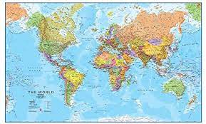 The pcl map collection includes more than 250,000 maps, yet less than 30% of the collection is currently online. Maps International Giant World Map Mega Map Of The World 80 X 46 Full Lamination Amazon Ae Home