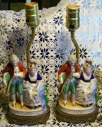 French provincial victorian table lamp pair. Occupied Japan Figurine Lamp Pair 95 00 Occupied Japan Japan Figurines