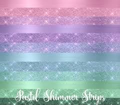Pastel Shimmer Strips Clipart Diamond Sparkle Glitter Borders Png Overlays