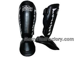 Fairtex Shin Guards Detachable In Step Black