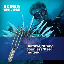 Scuba Choice Spearfishing Lionfish 6" Pole Spear Tip 3 Prong Head Paralyzer  with Barbs : Amazon.co.uk: Garden
