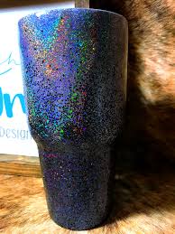 Black And Silver Ombre Tumbler Iridescent Ombre Katie Ashley Designs Glitter Tumbler Cups Tumbler Cups Diy Glitter Tumbler