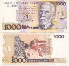 International money transfers can be expensive. Rare Brazil 1000 Cruzados 1 Cruzado Novo Overprint Note Unc Multi Color Amazon In Toys Games