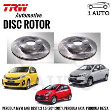 Myvi lagi best pasang keyless passo 07.hyee gusy. Trw Front Disc Rotor For Perodua Myvi Lagi Best 1 3 1 5 Axia Bezza 1 Pair Shopee Malaysia