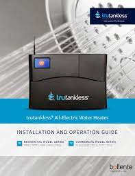 Maybe you would like to learn more about one of these? Trutankless Tr36 Installation And Operation Manual Pdf Download Manualslib
