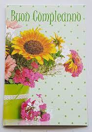 Consegnare fiori e piante per feste di compleanno, frasi sul biglietto di compleanno, regalare fiori per augurare un buon compleanno, mazzi di di narcisi (simbolo di presunzione e boria); Biglietto B Compleanno Fiori Marcaccini Service