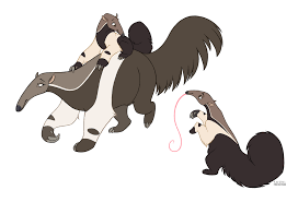 Anteaters By Faithandfreedom On Deviantart Animal Drawings Animated Animals Animal Art