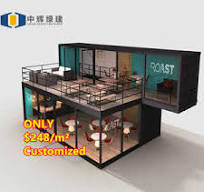 40ft Coffee Shop Container - Modern Modular Design