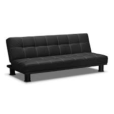 Sofa Beds With Spring Core Phyllo Futon Sofa Bed Black Value City Furniture And Mattresses Leather Futon Futon Sofa Futon Sofa Bed