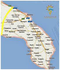 Cartina e mappa del salento per scoprire itinerari unici e nascosti. Mappa Ufficiale Del Salento