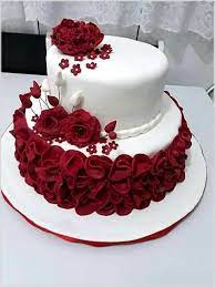 Is Healthy Desserts What You Want For More Just Visit Our Blog Healthydesserts Buttercream Designs Rose Cake Wedding Cake Red