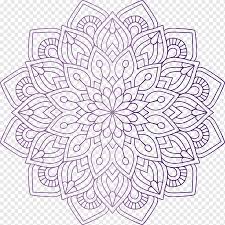 He fills life with luck, happiness, joy, ease, success in business and business. Purple Flower Illustration Mandala Coloring Book Hinduism Religion Purple Flowers Religious Cdr Textile Monochrome Png Pngwing