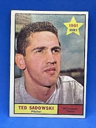 Ted Sadowski 1961 Topps Rookie #254