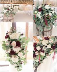 Fall weddings are so romantic and the change of season has us all smitten. Rainy Wedding At Grant Hill Farms Venue Five Fourteen Photography Wine Colored Wedding Winter Wedding Flowers Fall Wedding Flowers