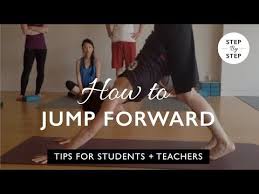 How To Do A Sun Salutation Jumping Forward Youtube Sun Salutation Downdog Jump
