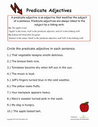 Predicate Adjectives Worksheet Education Com Adjective Worksheet Subject And Predicate Worksheets Predicates