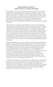 Then send us your assignment requirements and we'll get it since it is a paper about reflection, express your opinion, supporting it with examples from the course. 50 Best Reflective Essay Examples Topic Samples á… Templatelab
