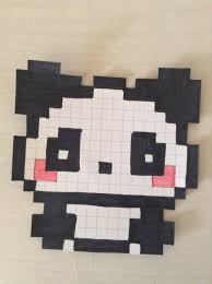 Panda Kawaii Pixel Dessin Petit Carreau Dessin Petits Carreaux