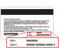 It is a key that shows whether a credit card is indeed valid. Purchase Gift Card Eai Education