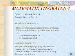 Matematik Tingkatan 4 Tajuk Bentuk Piawai Hasil Pembelajaran Ppt Download