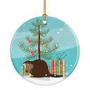 Amazon.com: Caroline's Treasures Eurasian Beaver Christmas Ceramic ...
