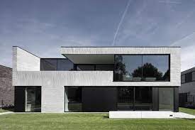 compositie van verticaal en horizontaal metselwerk facade house modern architecture house modern house facades