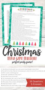 Christmas trivia questions and answers printable: Free Christmas Trivia Game Lil Luna